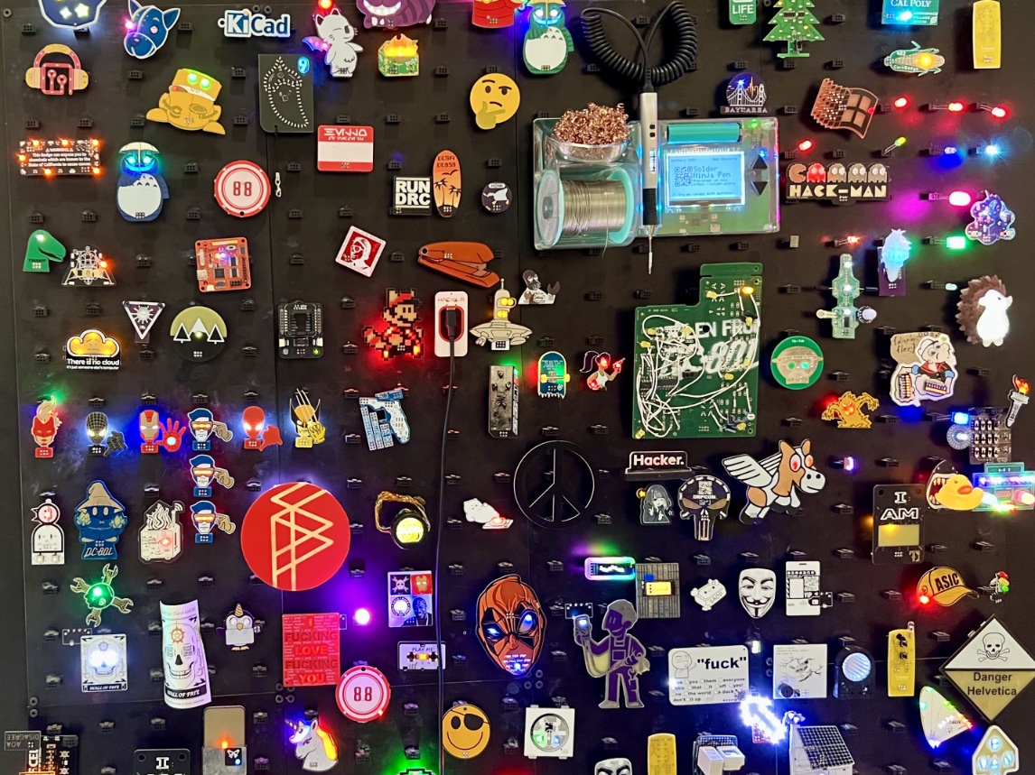 Wall of simple add-ons at Supercon